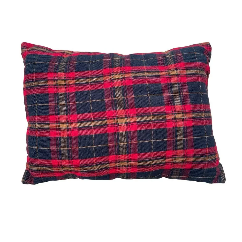 Will Leather Goods Decorative Pillow Red Plaid - Picture 3 of 4